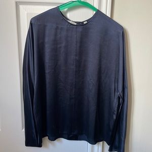 Vince silk long sleeve blouse.